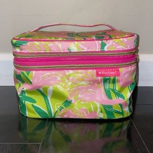 Lily Pulitzer for Target Train Case/Cosmetic Bag/Makeup Bag. Never used.